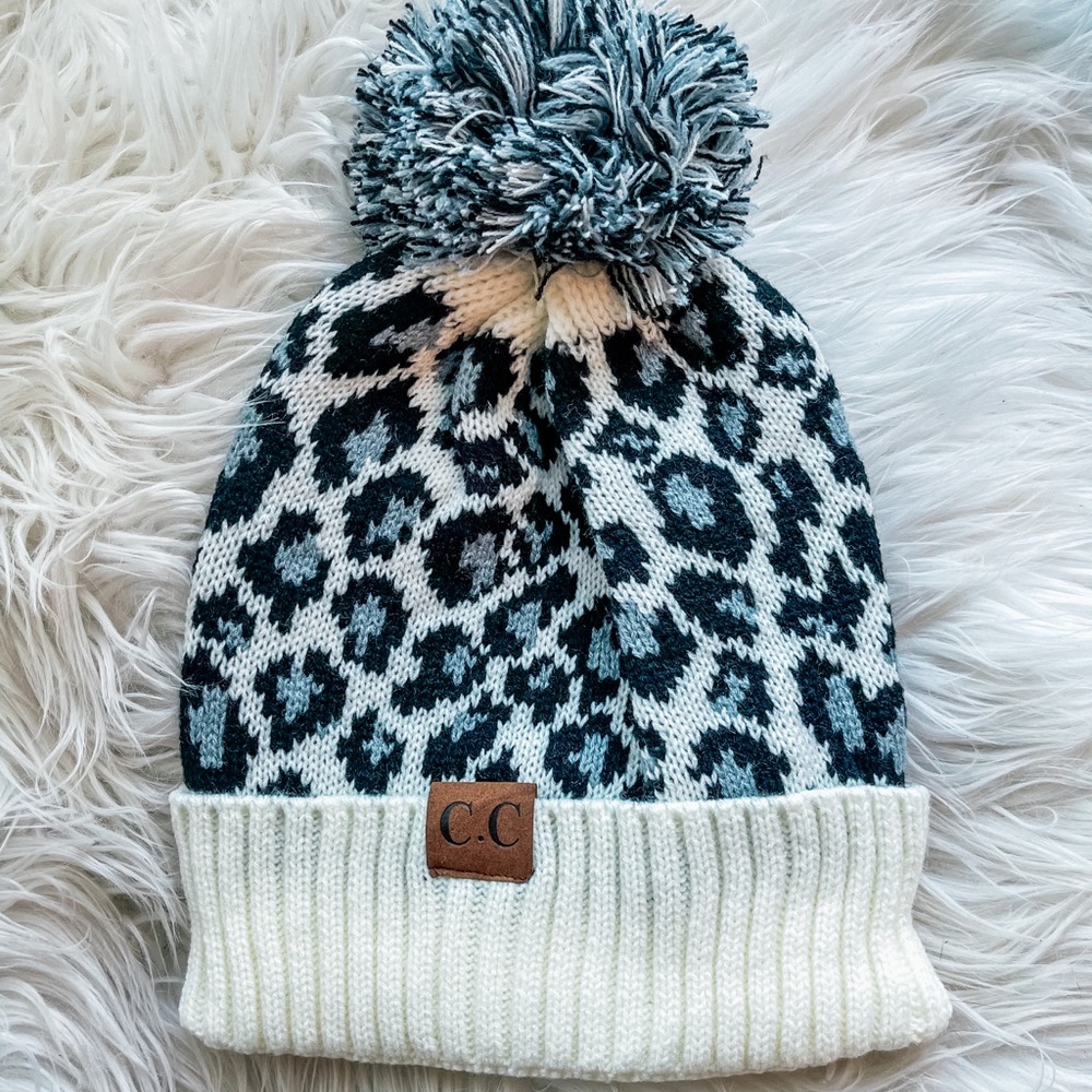 C.C. Snow Leopard Beanie